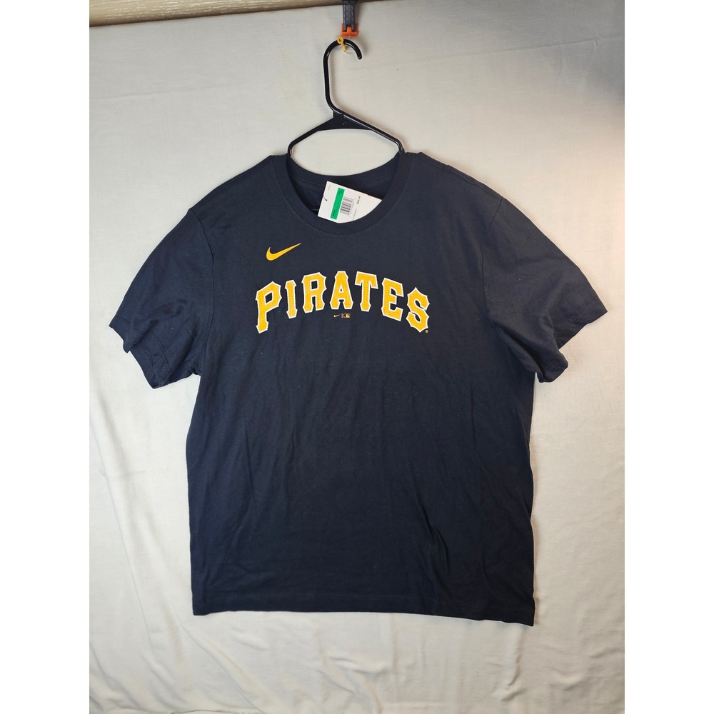 Nike Pittsburgh Pirates Ke'Bryan Hayes 13 MLB Baseball T-Shirt Mens XL Black NWT